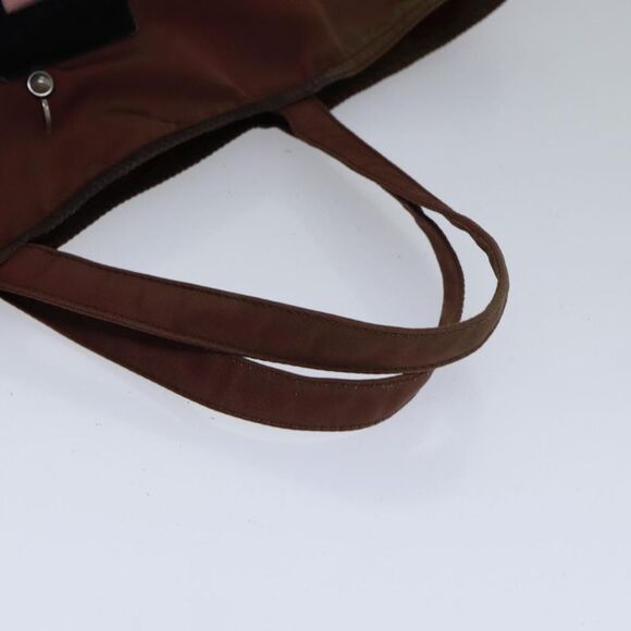 Prada Robot Brown Synthetic Tote Bag (Pre-Owned) - Picture 4 of 16